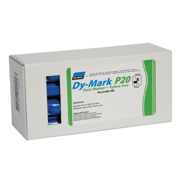 Dymark P20 Paint Marker Blue Box 12