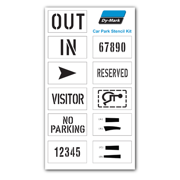 DyMark Australia Poly Car Park Stencil Kit